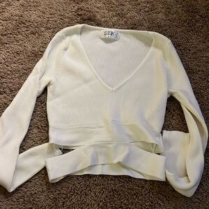 Seek The Label long white top